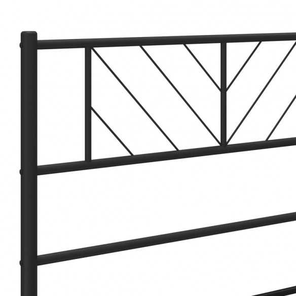 Tête de lit métal noir 80 cm