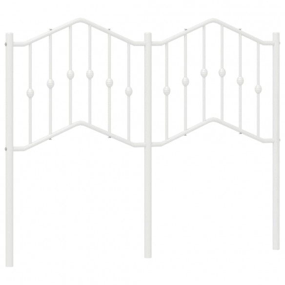 Tête de lit métal blanc 120 cm