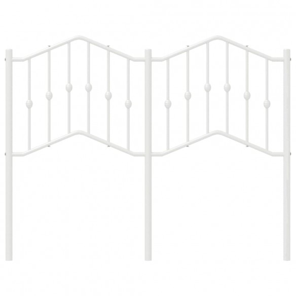 Tête de lit métal blanc 120 cm