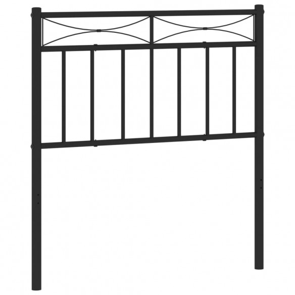 Tête de lit métal noir 80 cm