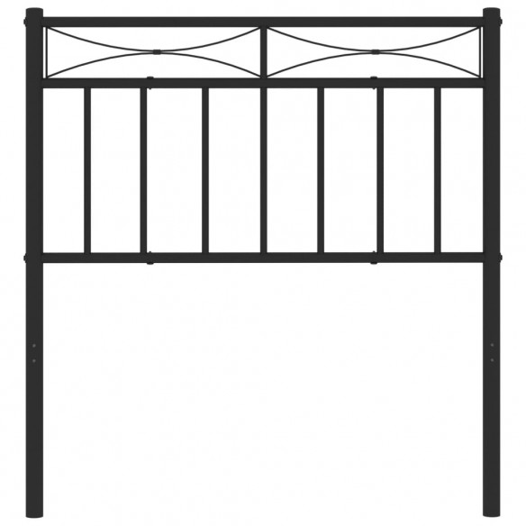 Tête de lit métal noir 80 cm