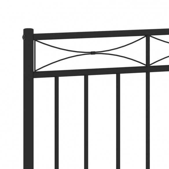 Tête de lit métal noir 80 cm