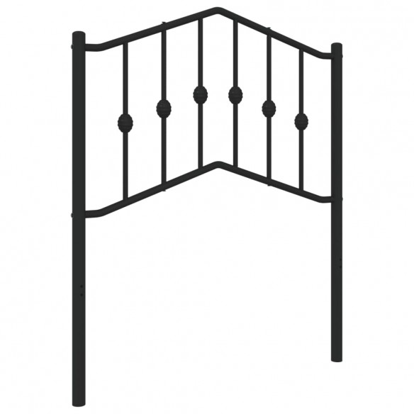 Tête de lit métal noir 75 cm