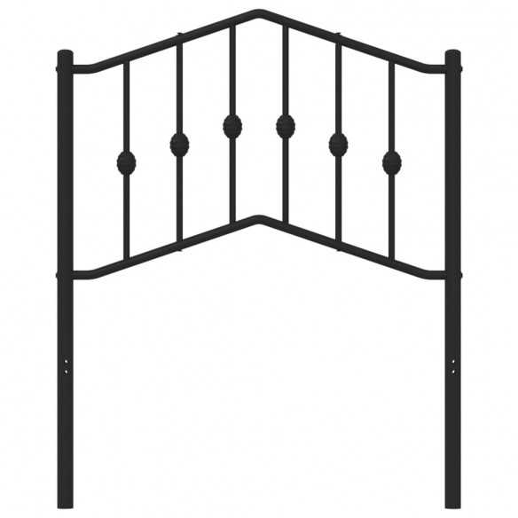 Tête de lit métal noir 75 cm