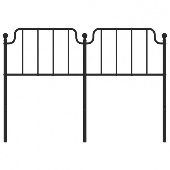 Tête de lit métal noir 135 cm