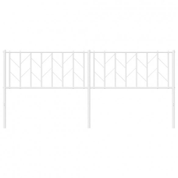 Tête de lit métal blanc 193 cm