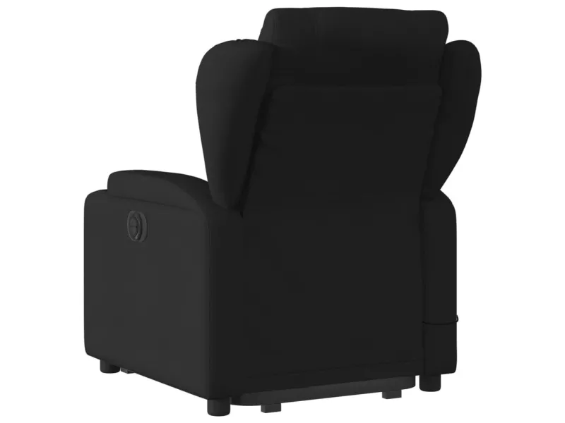 Fauteuil de massage inclinable Noir Tissu
