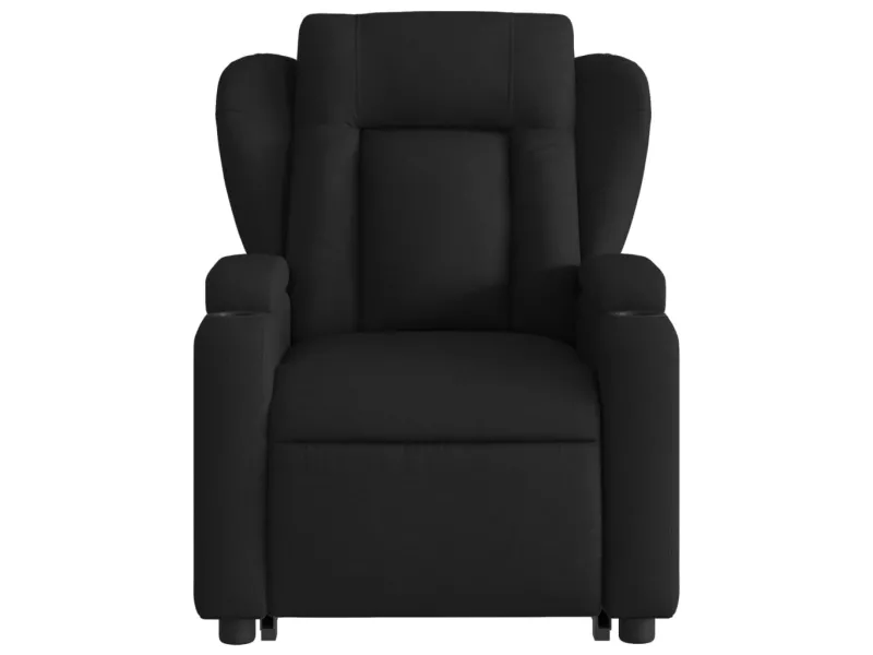 Fauteuil de massage inclinable Noir Tissu