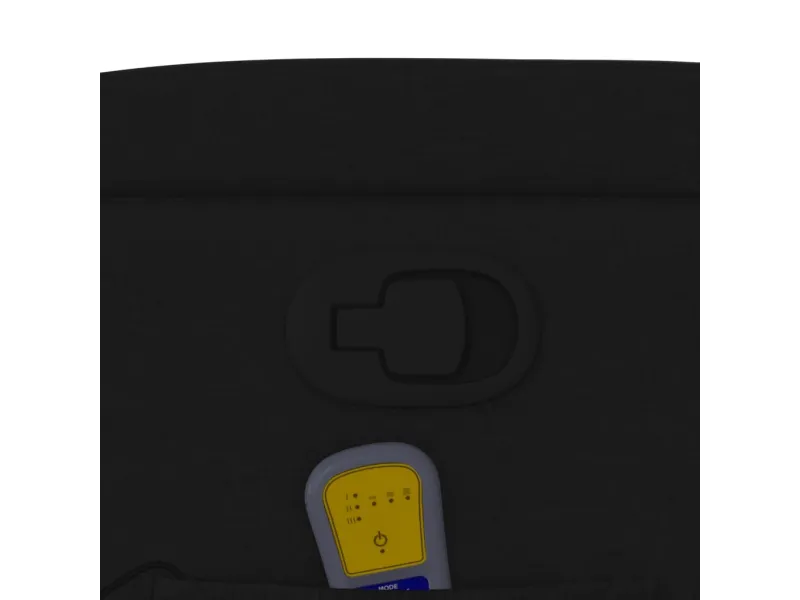 Fauteuil de massage inclinable Noir Tissu