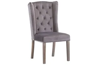 Chaise à manger Gris Velours 2