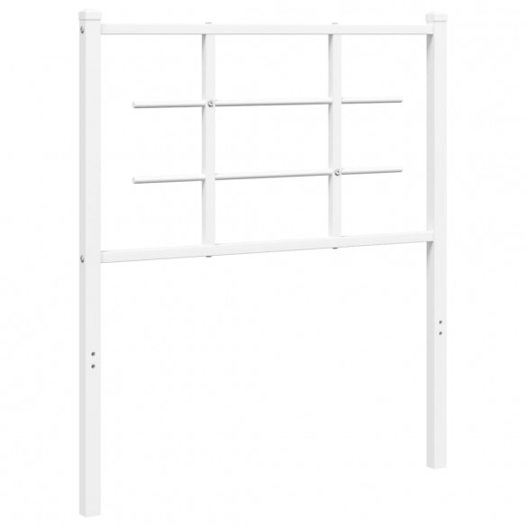 Tête de lit métal blanc 75 cm