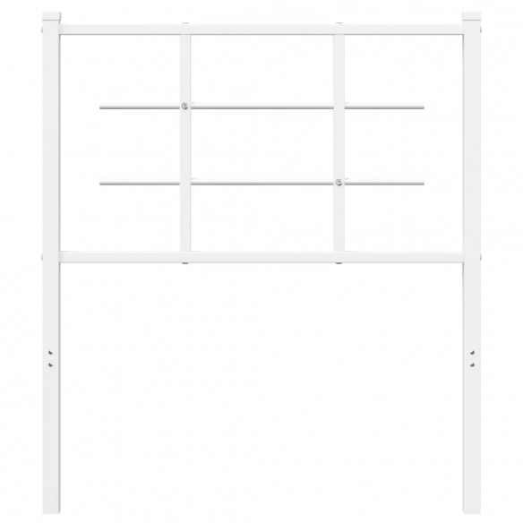 Tête de lit métal blanc 75 cm