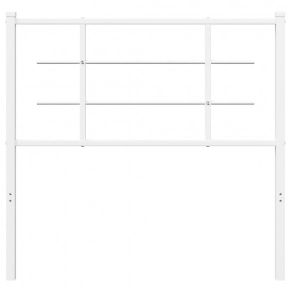 Tête de lit métal blanc 100 cm