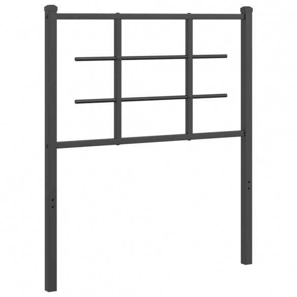 Tête de lit métal noir 80 cm