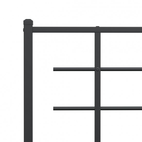 Tête de lit métal noir 80 cm