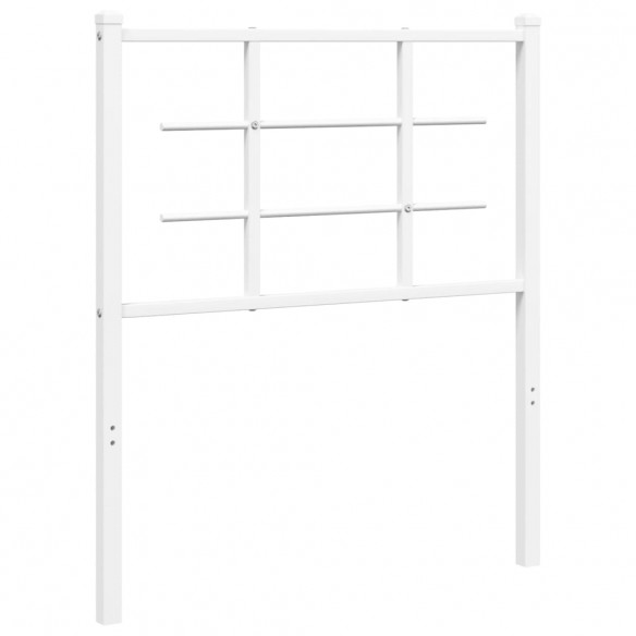 Tête de lit métal blanc 80 cm