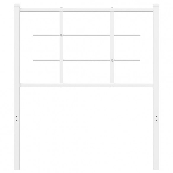 Tête de lit métal blanc 80 cm