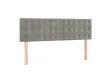 cadre de lit et matelas Gris clair 140x200cm Velours