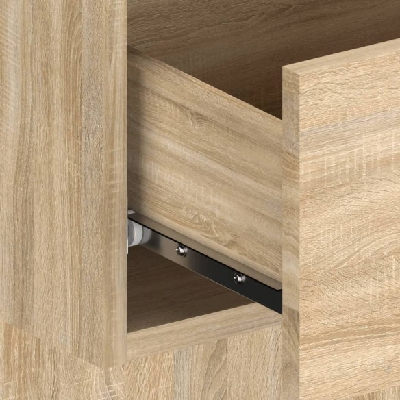 Tête de lit avec armoires Chêne sonoma Bois d'ingénierie