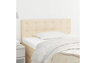 Tête de lit Crème 100x5x78/88 cm Tissu