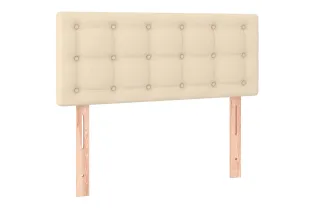Tête de lit Crème 100x5x78/88 cm Tissu 2