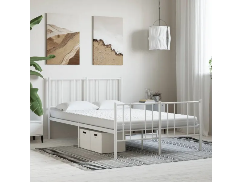 Matelas en mousse blanc 140x190 cm 7 zones dureté 20 ILD