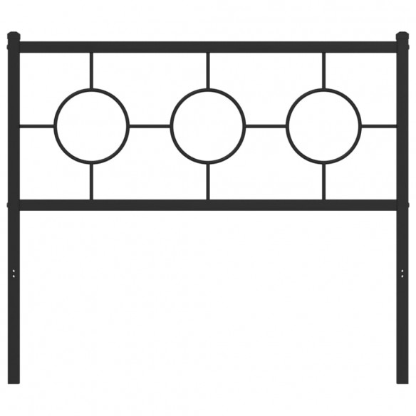 Tête de lit métal noir 100 cm