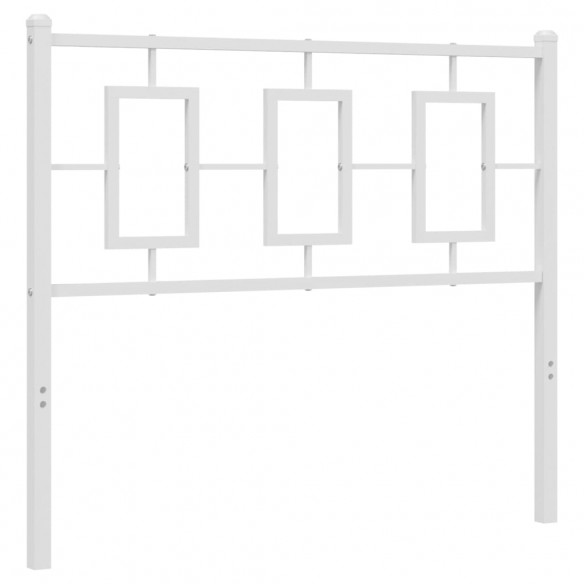 Tête de lit métal blanc 100 cm