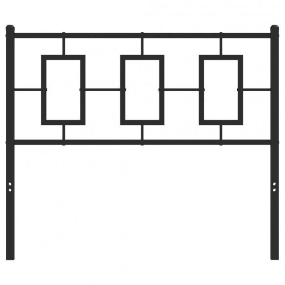 Tête de lit métal noir 100 cm