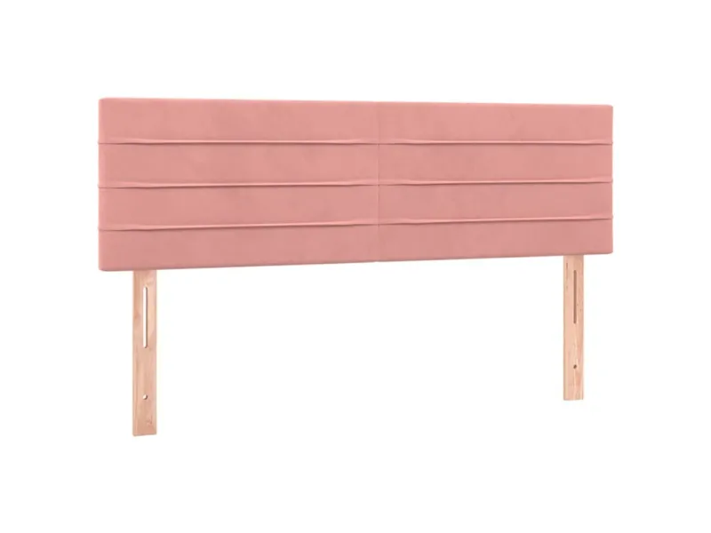 Tête de lit à LED Rose 144x5x78/88 cm Velours