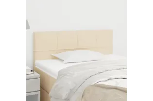 Tête de lit Crème 100x5x78/88 cm Tissu