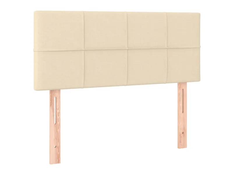 Tête de lit Crème 100x5x78/88 cm Tissu