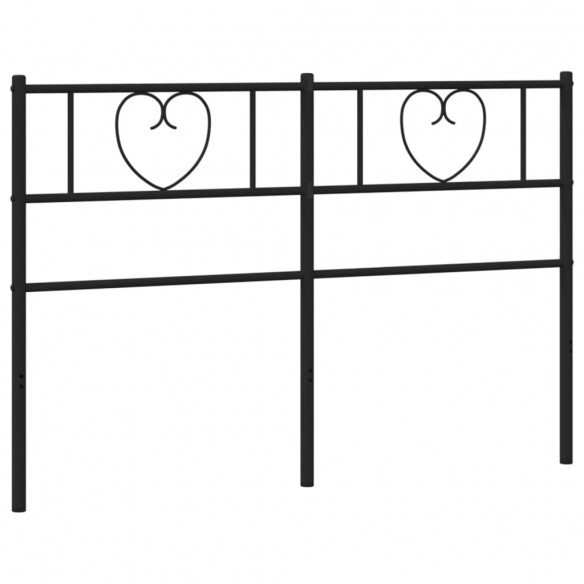 Tête de lit métal noir 135 cm