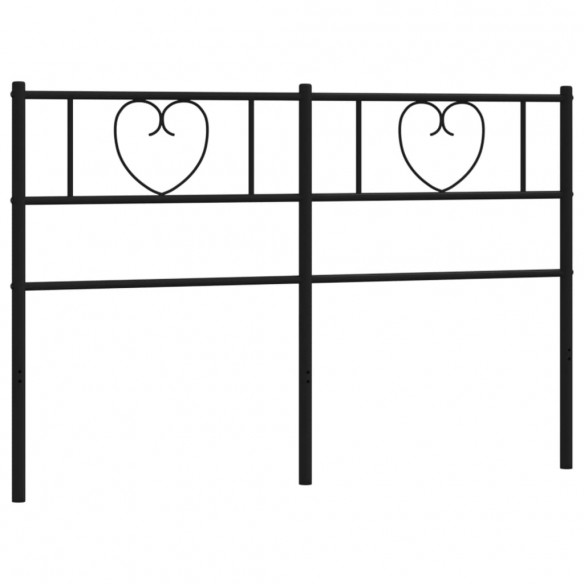 Tête de lit métal noir 135 cm