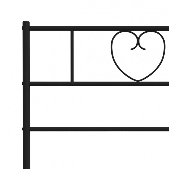 Tête de lit métal noir 135 cm