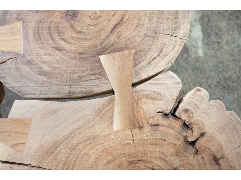 Table basse design industriel 115 cm