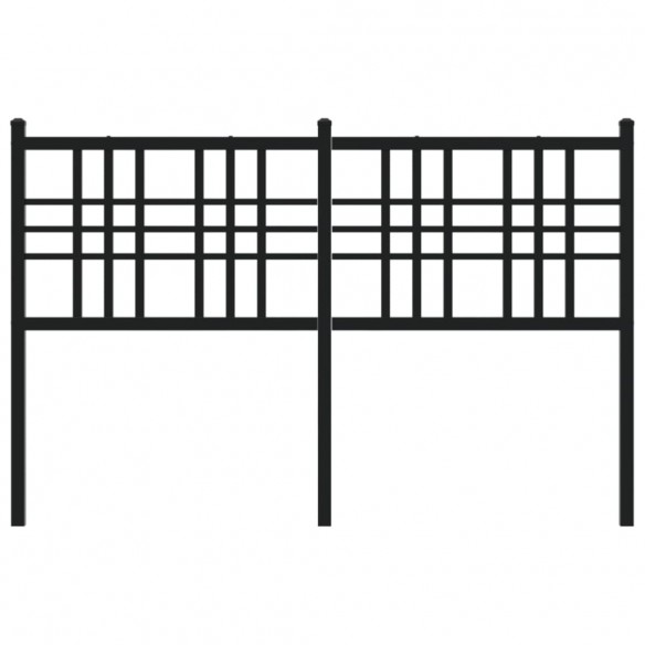 Tête de lit métal noir 120 cm