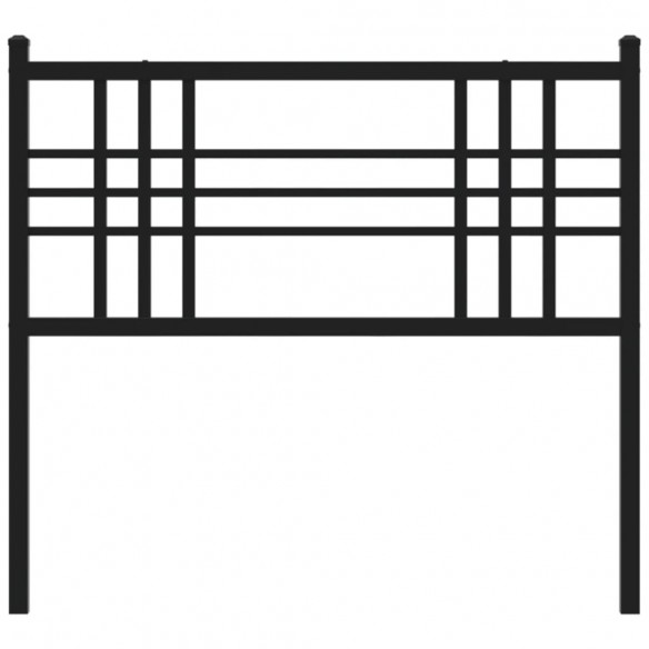 Tête de lit métal noir 107 cm