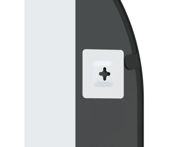 Miroir mural noir 50x100 cm arche fer
