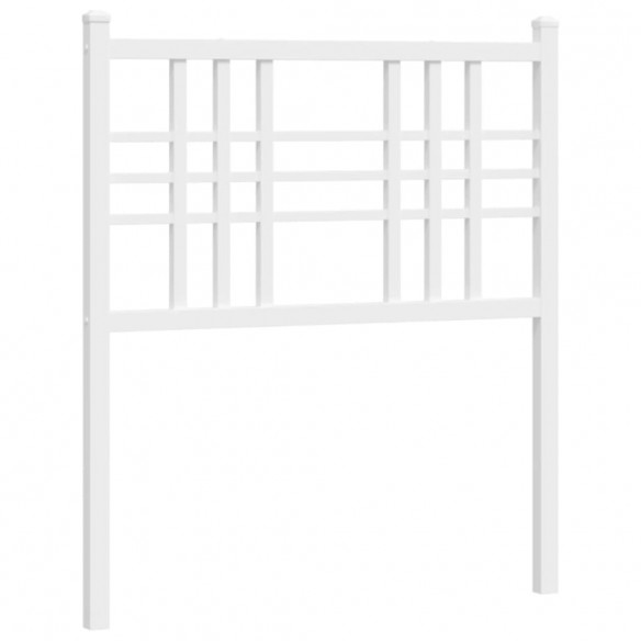 Tête de lit métal blanc 80 cm