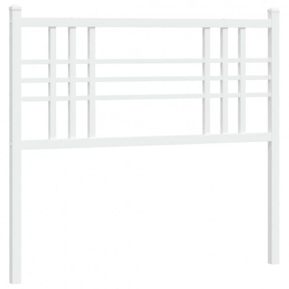 Tête de lit métal blanc 100 cm