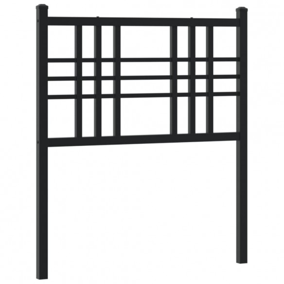 Tête de lit métal noir 75 cm