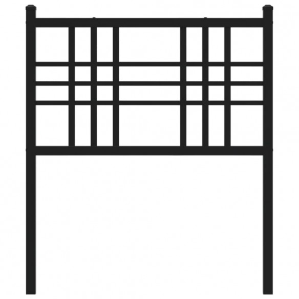 Tête de lit métal noir 75 cm