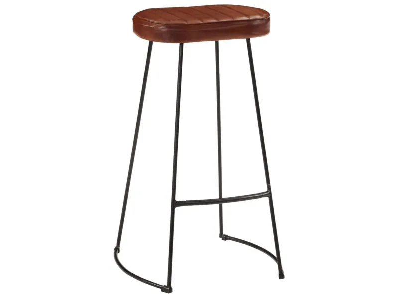 Tabourets de bar Gavin 2 pcs marron foncé 44x37,5x78 cm