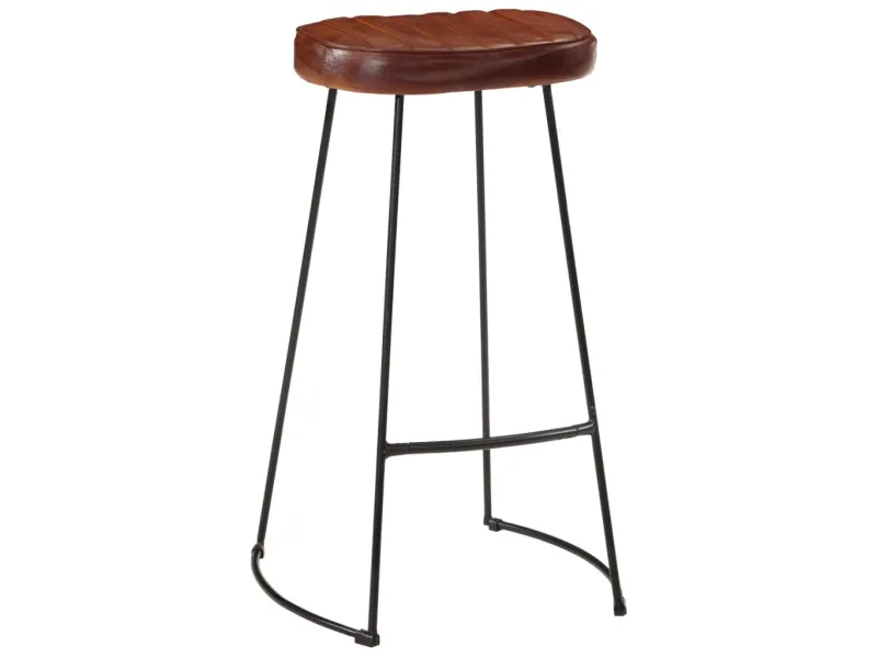 Tabourets de bar Gavin 2 pcs marron foncé 44x37,5x78 cm