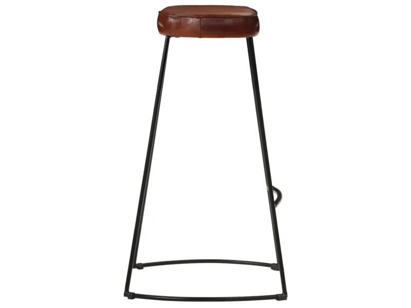 Tabourets de bar Gavin 2 pcs marron foncé 44x37,5x78 cm