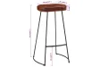 Tabourets de bar Gavin 2 pcs marron foncé 44x37,5x78 cm