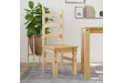 Chaises à manger lot de 2 Corona 42x47x107cm bois massif de pin