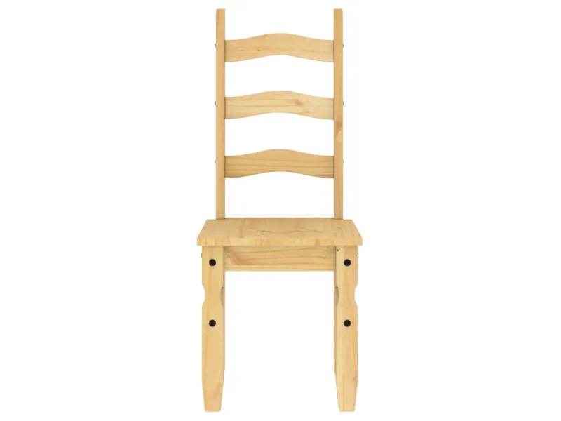 Chaises à manger lot de 2 Corona 42x47x107cm bois massif de pin