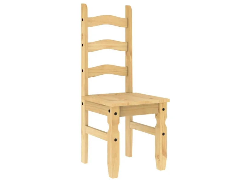 Chaises à manger lot de 2 Corona 42x47x107cm bois massif de pin